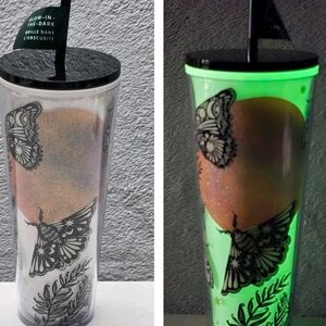 NEW Starbucks Halloween 2025 Moth Moon Glow In The Dark Night Tumbler Cup 24 Oz